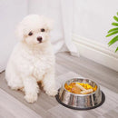 Comedouro Bebedouro Inox Antiderrapante Para Pet Cachorro Gato Porte Pequeno Médio Grande 4.9