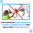 Kit 2 Pote Comedouro e Bebedouro Pesado Polido de Alumínio Ração para Cães Pequeno Porte PP 280 ml