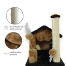 Kit Arranhador 2 Bases e Casa com Rede Sisal para Gato