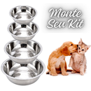 Vasilha Comedouro pote tigela inox para cães e gatos pet cachorro