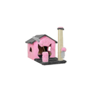 Arranhador pra Gatos Casinha Grande 2 Brinquedos Bolinhas E Pena 10 cores - Miupet