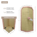 Arranhador para Gatos Modelo Cantos De Sofá Com Base Interna - Miupet