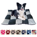 Almofada Pet 50x60 cachorro Gato Cama Conforto Colchonete Quadriculado