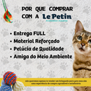 Arranhador Gato Casa Três Andares com Rede e Brinquedo Exclusivo