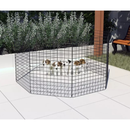 Cercado Pet Móvel Dobrável Aramado 80cm De Altura Branco ou Preto