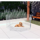 Cercado Pet Móvel Dobrável Aramado 80cm De Altura Branco ou Preto