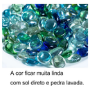 Kit Pedras Decorativas De Vidros 250g Na Rede Para Vaso Aquário Lago Decoração