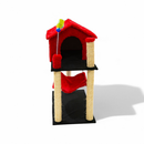 Aranhador Para Gatos Com Casinha e 2 Brinquedos