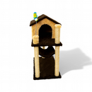 Aranhador Para Gatos Com Casinha e 2 Brinquedos