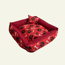 Cama Quadrada Caminha Pet Cachorro Gato Várias Cores com 100% Zíper