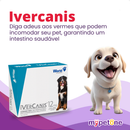 IverCanis 12mg para Cães de 60Kg - Blíster 4 Comprimidos