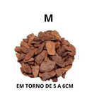 Casca De Pinus Polida 20 Litros P ou M Natural Jardinagem Decoração Saco 3, 10, 20 litros