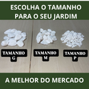Pedra Seixo Branco de Jardim Dolomita 05 kg - PREÇO DE FABRICA - Para decoração de vasos e jardins
