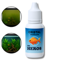 Kit Condicionador Anticloro 20ml + Clarificante Cristal 20ml - Água Cristalina e Peixes Saudáveis