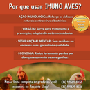 Imuno-aves 400g para tratar e previnir doenças em aves