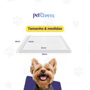 Kit Tapete Higiênico 10 até 100 unidades PetCharm Slim -Tamanho 50cm x 60cm Para Cachorros