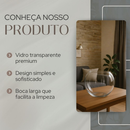 Vaso Aquário Redondo Vidro Transparente Decoração de Mesa Terrário 2,8 Litros