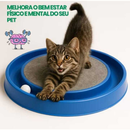 Arranhador para Gatos Redondo com Bolinha Interativo Relax Antiestresse Brinquedos para Gatos