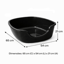 Caixa de Areia Gato Grande 65x54x21 Bandeija Gigante Jumbo Higienico Sanitario Toalete
