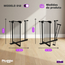 Portão Pet Grade Para Cães Crianças Proteção para Bebês Acompanha Extensor 75c-85Cm e 85-95cm