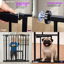 Portão Pet Grade Para Cães Crianças Proteção para Bebês Acompanha Extensor 75c-85Cm e 85-95cm