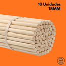 Kit 10 Poleiros 15MM Vareta Bastão Cabo Cavilha De Madeira Para Aves Artesanato Banner Bandeiras