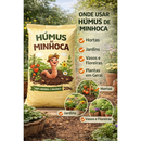Humus de Minhoca Organico - 2kg, 5kg, 10kg e 20kg - Flores, Vasos, Hortas e Jardins