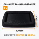 Cama Pet Impermeável Grande 100x87Cm e Media 70x50cm - 100% Lavável Confortável Para Cachorro Gato