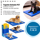 Tapete Gelado Refrescante Colchonete Térmico Cama Cachorro Gato Pet Animal Alta Resistência Lavável Antiderrapante