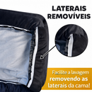 Cama Pet Impermeável Grande 100x87Cm e Media 70x50cm - 100% Lavável Confortável Para Cachorro Gato