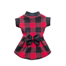 Roupinha Para Cachorro e Gato - Vestidinho Soft com Lacinho