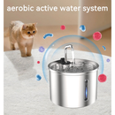 Aço Inoxidável Fonte para Gatos com Filtro 3L Dispensador de água para Cães Bebedouro Gato Automático Super Silencioso