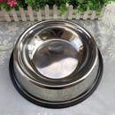 Comedouro e Bebedouro Inox Antiderrapante Para Cães e Gatos - Resistente e Ideal Para Pets de Todos os Potes - WYL