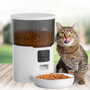 Alimentador Pet Tigela De Aço 4L Inteligente Automático Wi-Fi APP Dispensador de Comida para Gatos