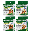 04 Coleira Cães Antipulgas E Carrapatos Dugs 56cm World