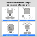 5l Alimentador Comedouro Automático Cães Gatos Pet Programável -Bivolt