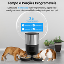 5l Alimentador Comedouro Automático Cães Gatos Pet Programável -Bivolt