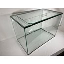 aquário 50 litros grande e reforçado com trava 50cmx30cmx35cm em vidro transparente com tampa de vidro partida