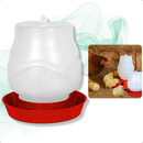 Comedouro 3,5 Kg e Bebedouro 2 L Alimentador Automático Aves Galinha Pintinho Granja Galinheiro