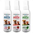 Spray Bucal p/ Cães Gatos Combate Mau Hálito Pet Clean 120ml