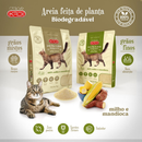 Areia Biodegradável Kadi Grãos Finos Gato 12 KG Grão Cat Milho Mandioca Bio (3 pacotes de 4 kg)