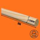 Kit 10 Poleiros 15MM Vareta Bastão Cabo Cavilha De Madeira Para Aves Artesanato Banner Bandeiras