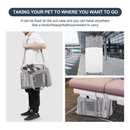 Bolsa De Viajem Para Transporte Pet Para Cães E Gatos Avião--A1711（（tamanho40*25*25）