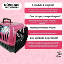 Caixa de Transporte Brinqpet Nº 3 Rosa para Cães e Gatos