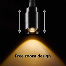 Mini Luz De Aquário Led Com Clipe, Foco Ajustável, Alimentação Usb, Alta Luminosidade, Transparente, Rotação 360°